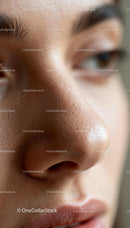 Close Up of Natural Skin Texture on Woman’s Face