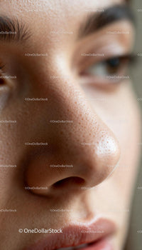 Close Up of Natural Skin Texture on Woman’s Face
