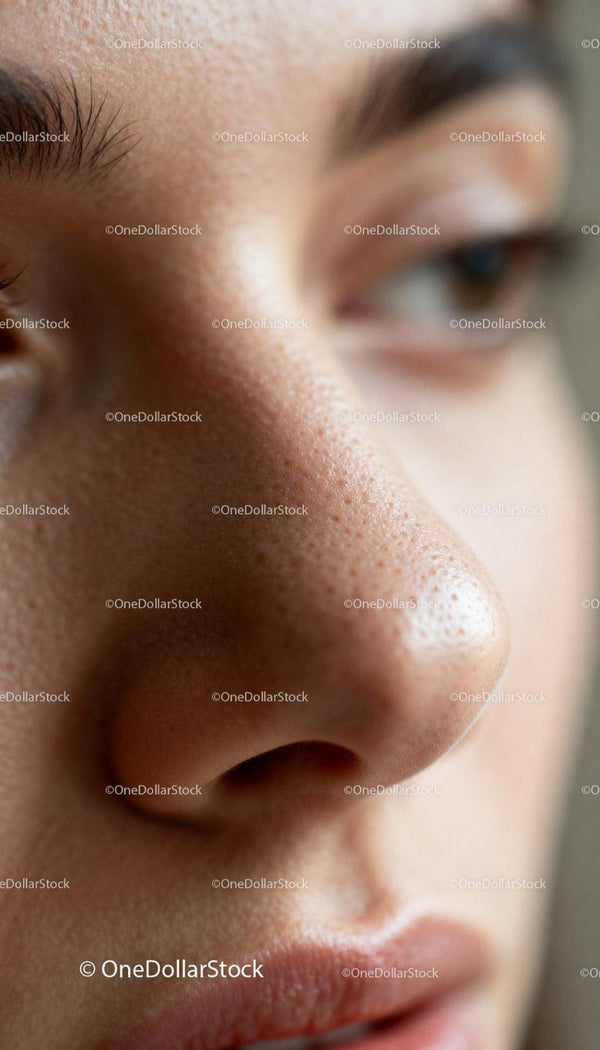 Close Up of Natural Skin Texture on Woman’s Face