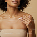 Close-Up of a Woman Applying Lotion on Shoulder for Skin Care