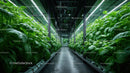 Indoor Hydroponic Lettuce Farm in Modern Vertical Farming Facility