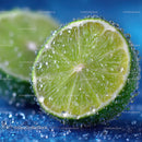 Freshly Cut Lime with Water Droplets for Refreshing Beverages