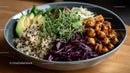 Vibrant Quinoa Bowl with Fresh Vegetables and Chickpeas