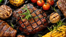 Juicy Grilled Steak with Cherry Tomatoes and Aromatic Herbs