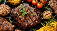 Juicy Grilled Steak with Cherry Tomatoes and Aromatic Herbs