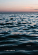 Serene Ocean Sunset with Gentle Ripples and Pastel Sky