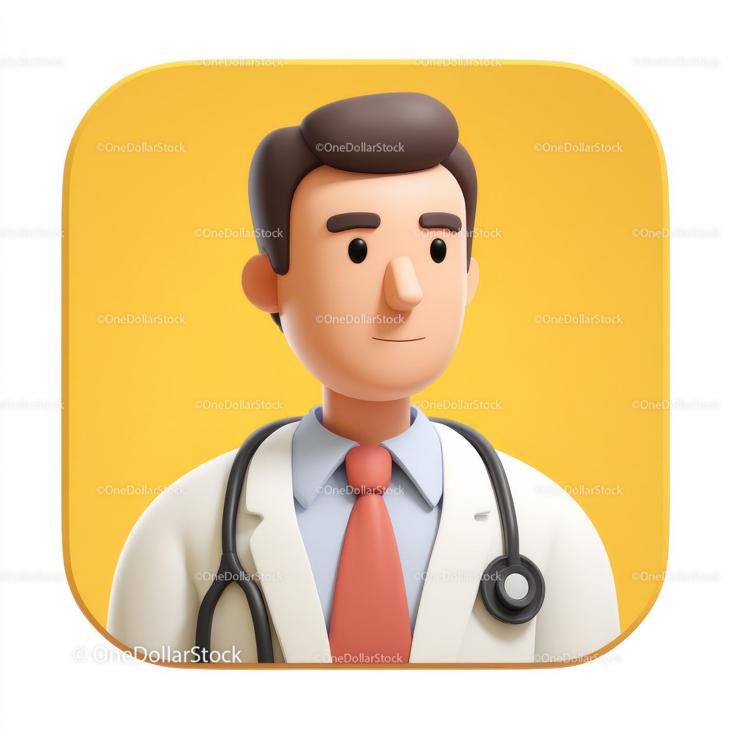 Friendly Doctor Figurine with Stethoscope for Healthcare Professionals