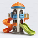 Colorful Plastic Playground Structure with Slides and Playhouse