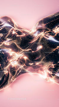 Futuristic Abstract Digital Wave with Glowing Particles