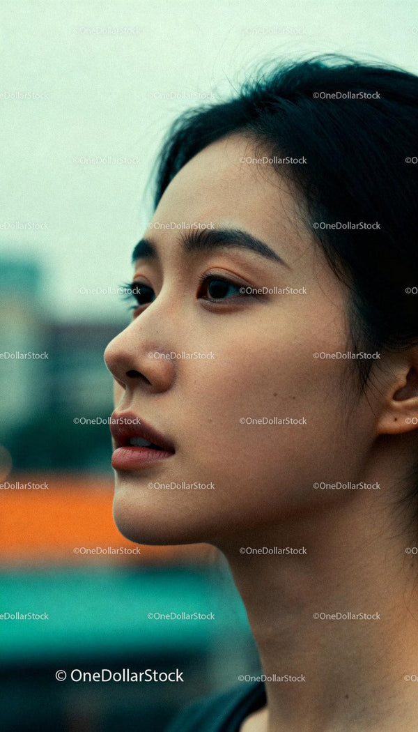 Thoughtful young woman looking into the distance