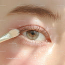 Close-up of Eye with Natural Makeup and Eyelash Enhancement