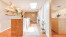 Bright Modern Interior with Indoor Plants and Wooden Decor