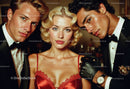 Elegant Women and Men in Classic Glamour for Formal Event