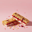 Crispy Cereal Bars with Cream and Berry Filling