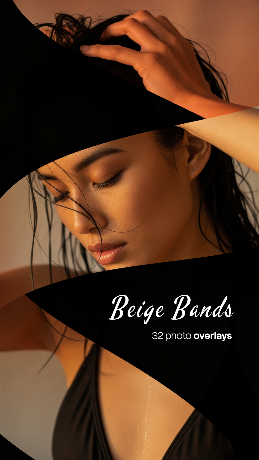 Beige Bands Photo Overlays preview