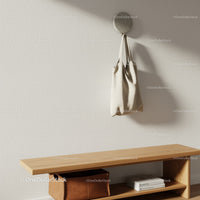 Minimalist Wall Hook with Tote Bag and Shelf in Cozy Interior