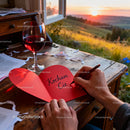 Handwriting a Romantic Valentine Note by Sunset
