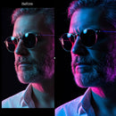 Before and after Neon Rain Lightroom preset edit