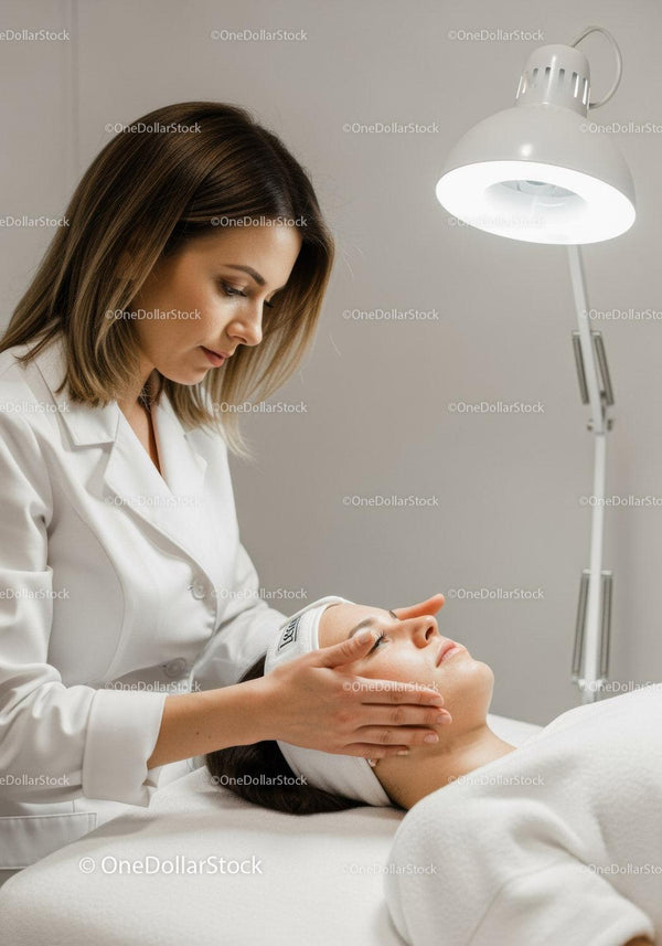 Professional Facial Treatment with Skincare Specialist in Spa Environment