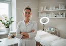 Healthcare Nurse in a Modern Medical Clinic Smiling Confidently