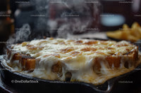 Melted Cheese Pizza Slice with Crispy Crust