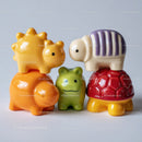 Set of Wooden Geometric Toys Including Rainbow and Shapes for Kids