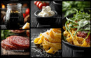 Fresh Italian Food Ingredients with Pasta and Vegetables