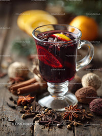 Delicious Mulled Wine with Spices and Citrus Ingredients