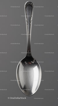Vintage Silver Spoon with Ornate Handle Detail