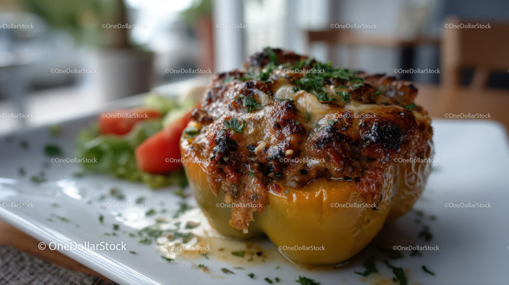 Spicy Chili Pepper Dish with Fresh Red and Green Peppers
