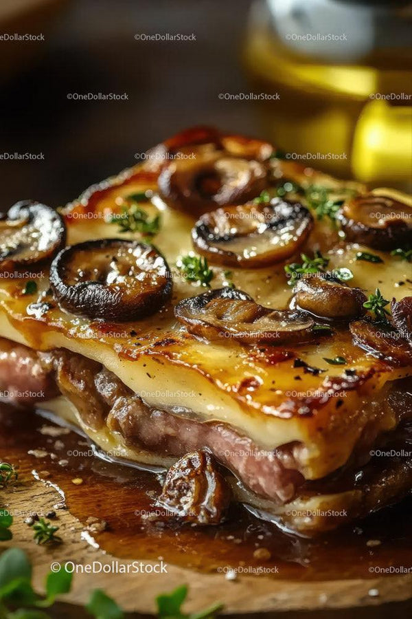 Zapiekana Lasania z Grzybami i Ziołami - Włoskie Danie Gourmet