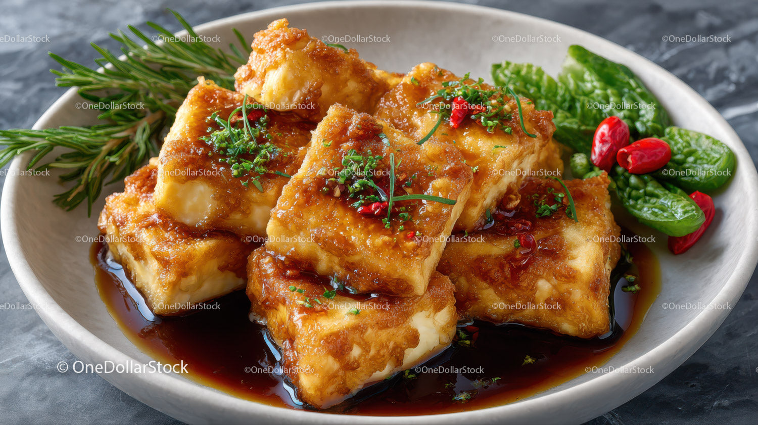 Crispy Fried Fish Fillets with Soy Sauce and Herbs