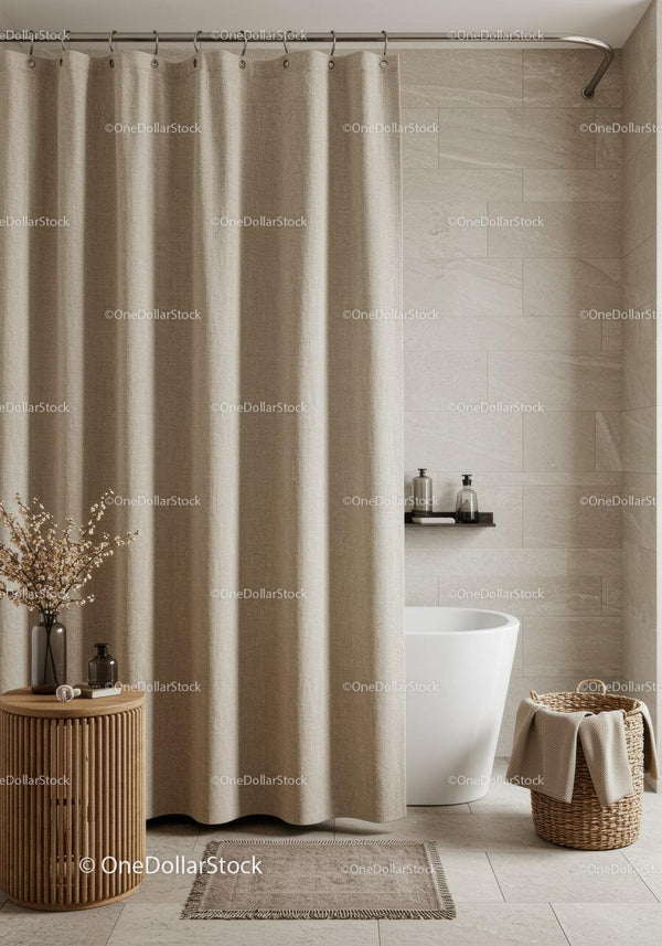Elegancka nowoczesna łazienka w neutralnych tonach z relaksującą atmosferą