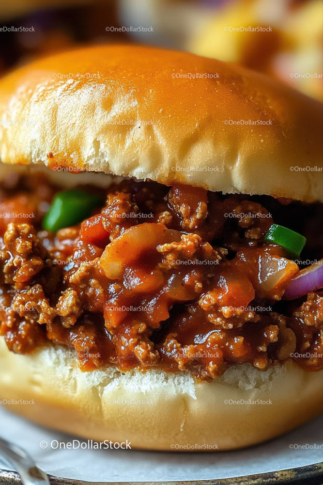 Soczysty burger wołowy z pysznym nadzieniem i świeżymi warzywami
