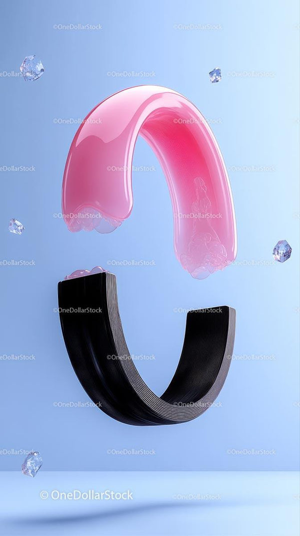 Modern Dental Model Displaying Teeth and Dental Prosthetics