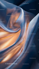 Elegant Silk Fabric with Vibrant Color Waves for Fashion and Design
