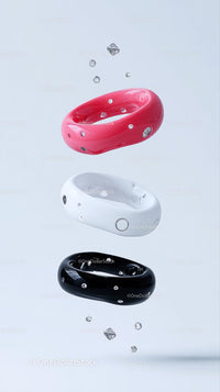 Colorful Smart Fitness Wristbands with Gemstone Accents