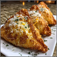 Crispy Fried Empanadas with Cheese Garnish for Appetizers