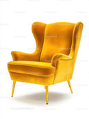 Stylish Mustard Yellow Leather Armchair for Modern Home Decor