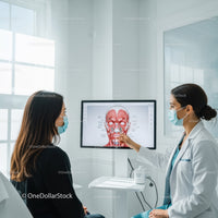 Healthcare Consultation with Facial Anatomy Explanation in Clinic