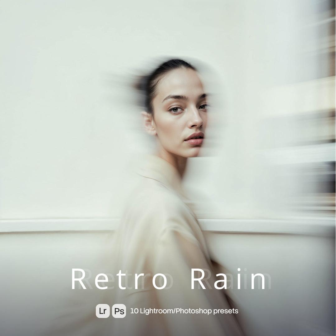 Retro Rain Lightroom presets cover preview
