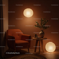 Cozy Reading Corner with Warm Ambient Lighting