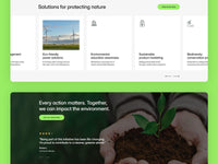 EcoMission Framer template design preview
