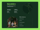 EcoMission Framer template website sections preview