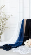 Luxurious Wedding Dress Fabrics with Lace and Velvet Drapes
