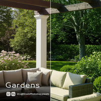 Gardens Lightroom presets cover preview