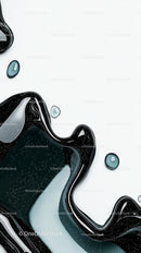 Black and White Liquid Art with Abstract Flowing Shapes