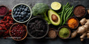 Fresh Organic Vegetables and Superfoods Assortment for Healthy Eating