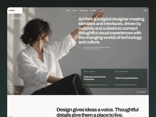 Editorial Portfolio – Website Template for AI Agents