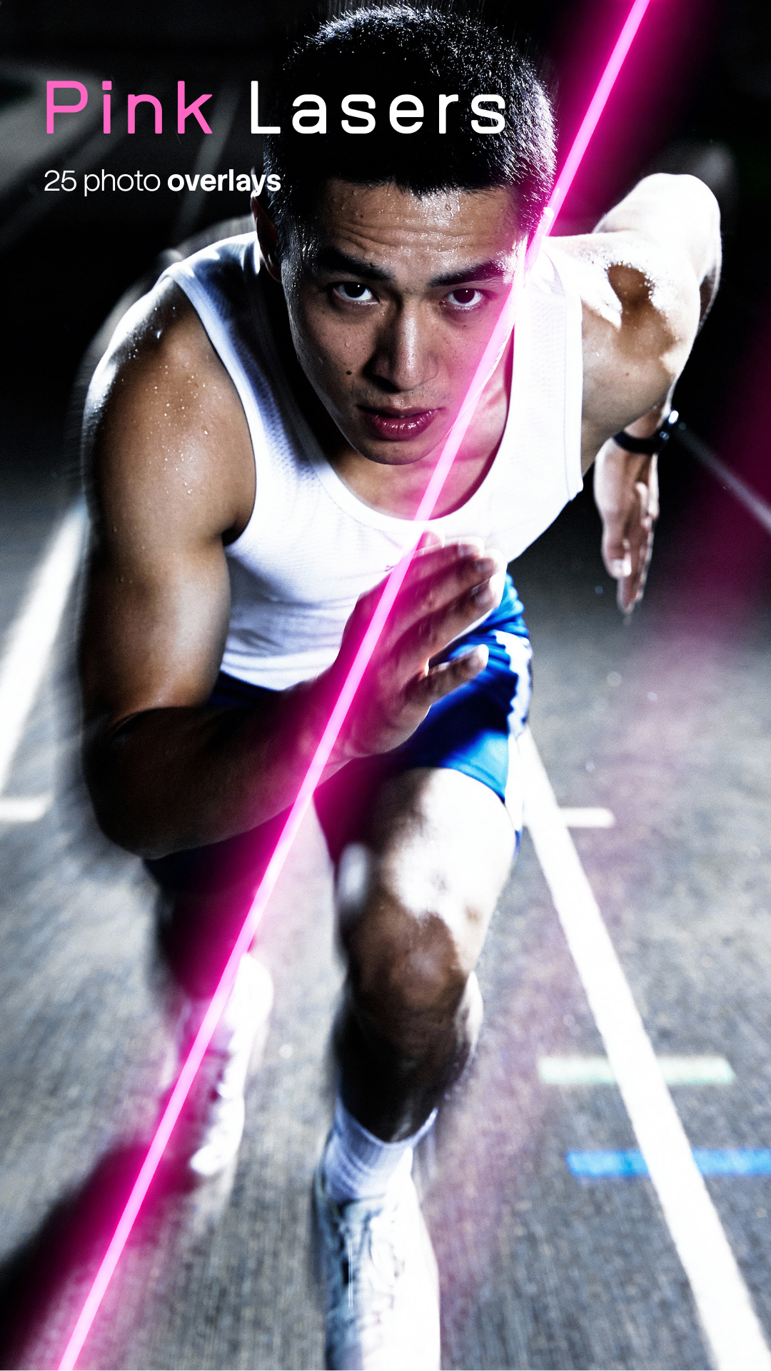 Pink Lasers Photo Overlays (25 JPG Files)